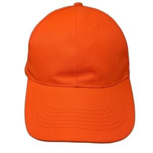 Allen Baseball Cap Orange One Size Safety Blaze Strapback Black Underbrim Hat